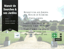 Tablet Screenshot of manoir-de-sourches.info